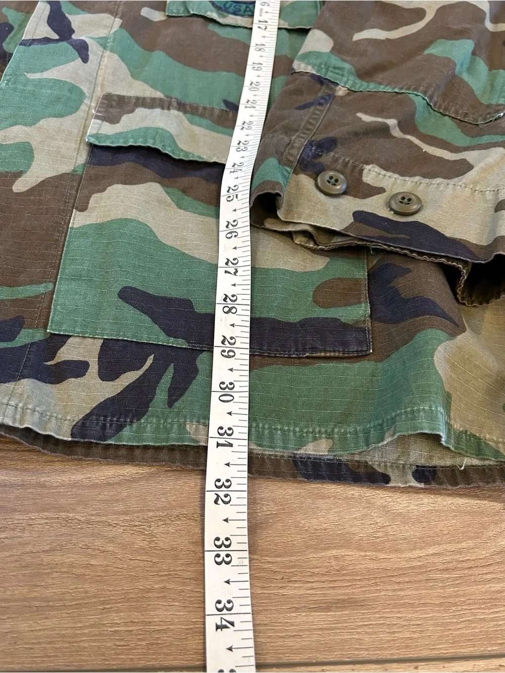 Vintage U.S. Air Force Woodland Camo BDU Jacket Fire Protection Military Shirt